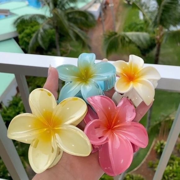 3PC Plumeria Claw Clip 🌸🫧🐚 - Picture 6 of 16